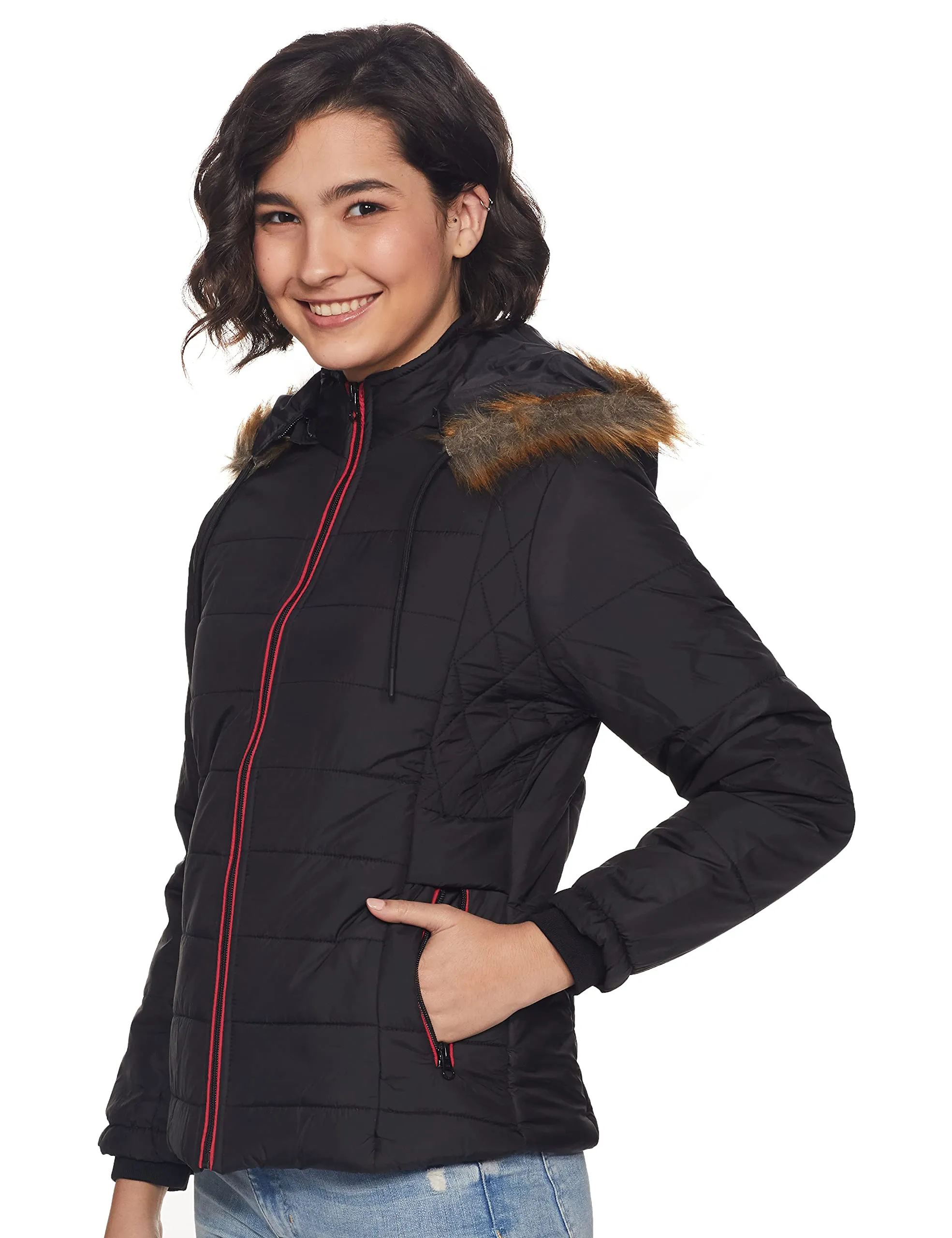 Qube By Fort Collins Women's Cape Jacket Black L