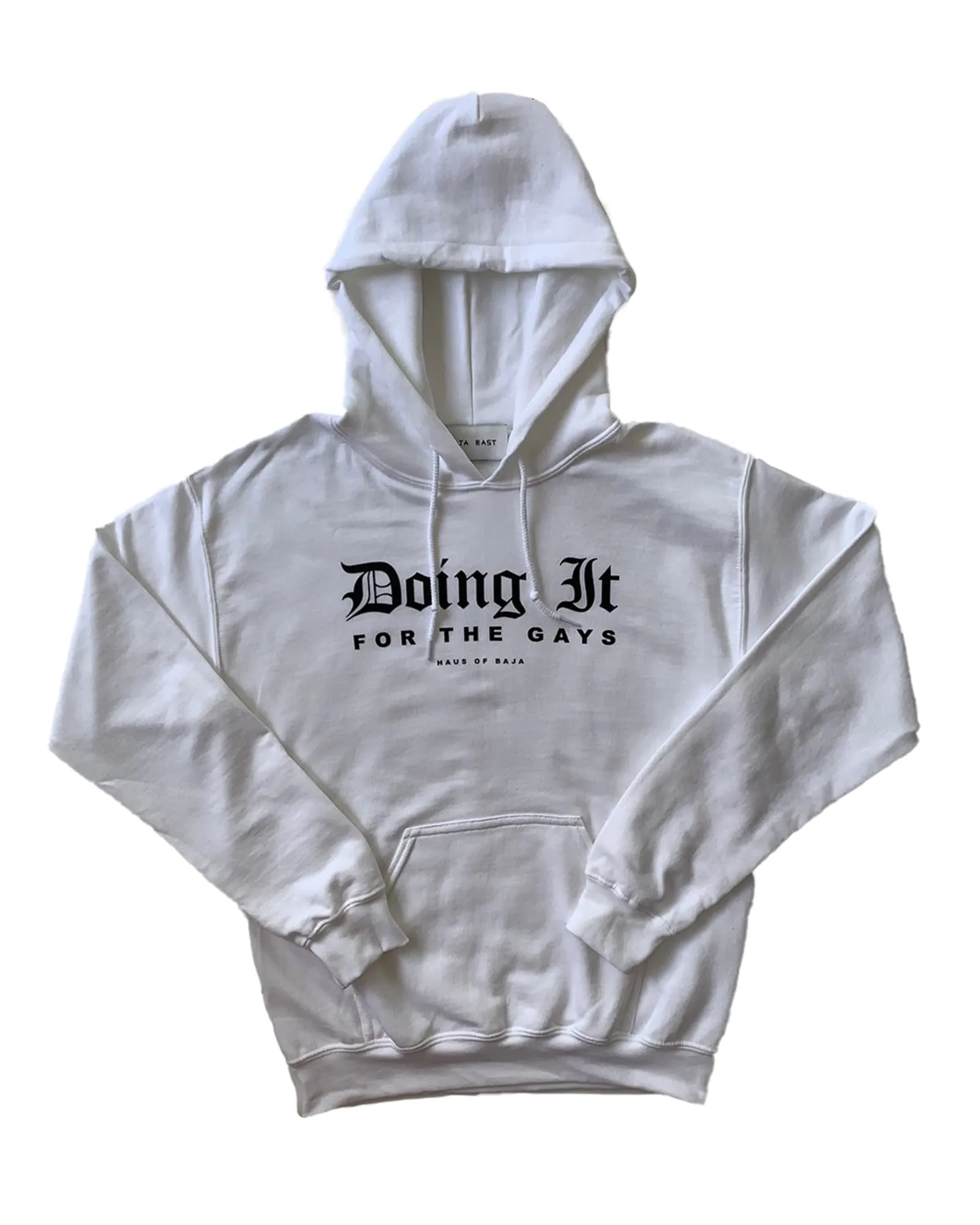 "Doing It For The Gays" Hoodie | White