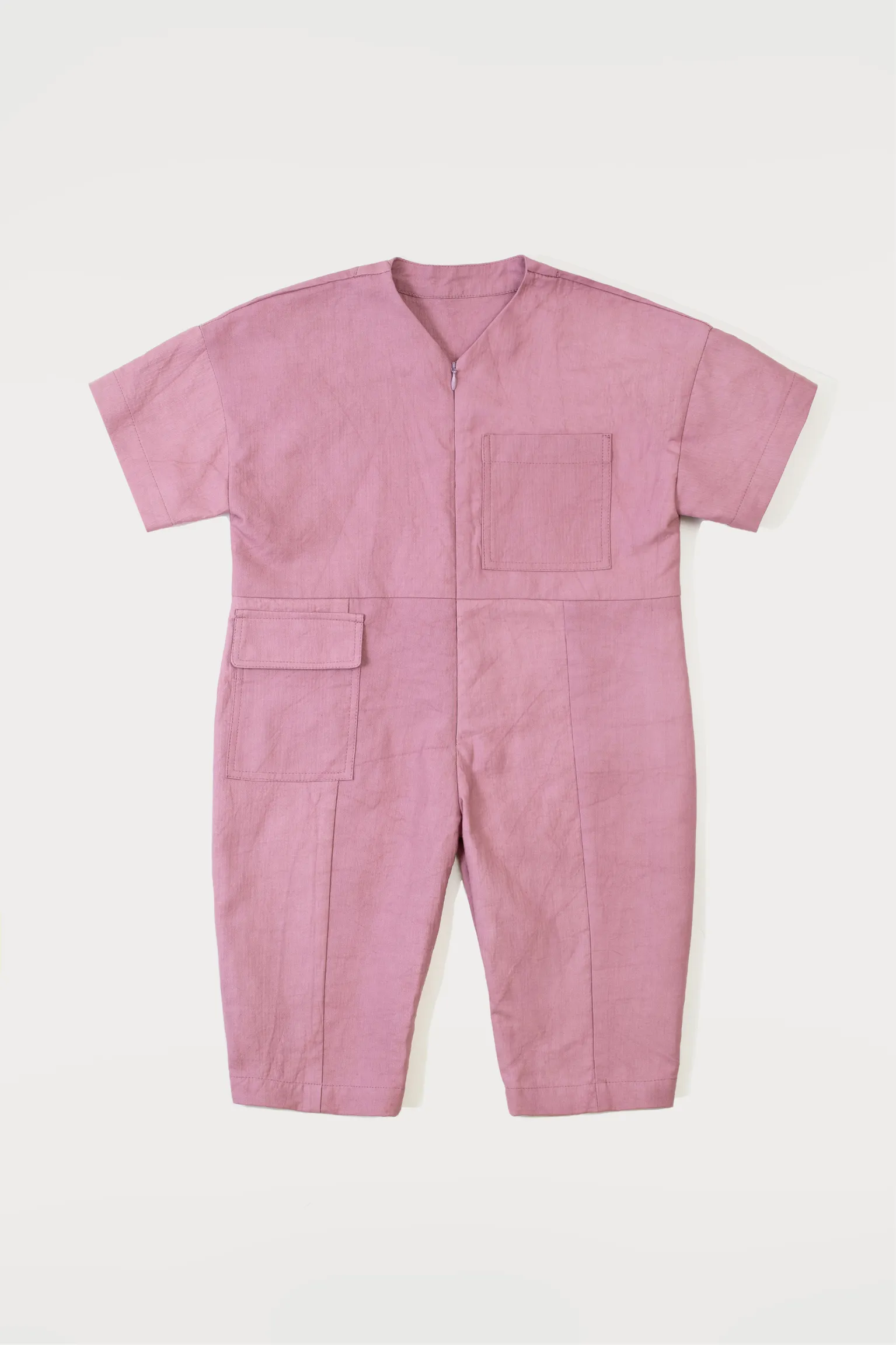 Rae Long-Sleeve Cotton Overalls