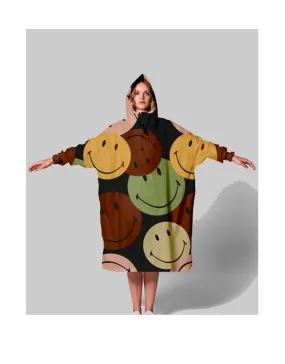 RETRO SMILEY - RAIN PONCHO