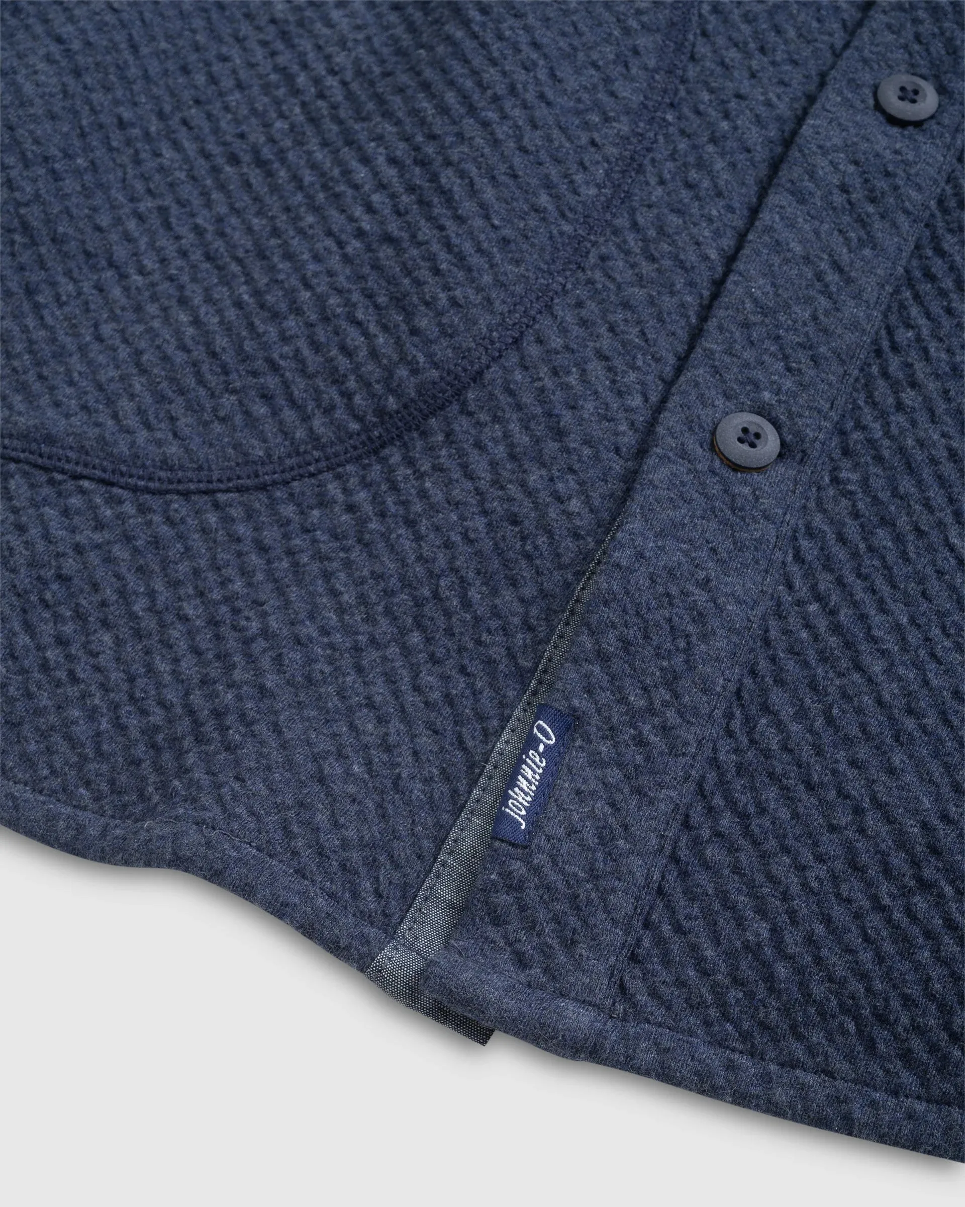 Ruettiger Knit Shacket in Indigo by Johnnie-O