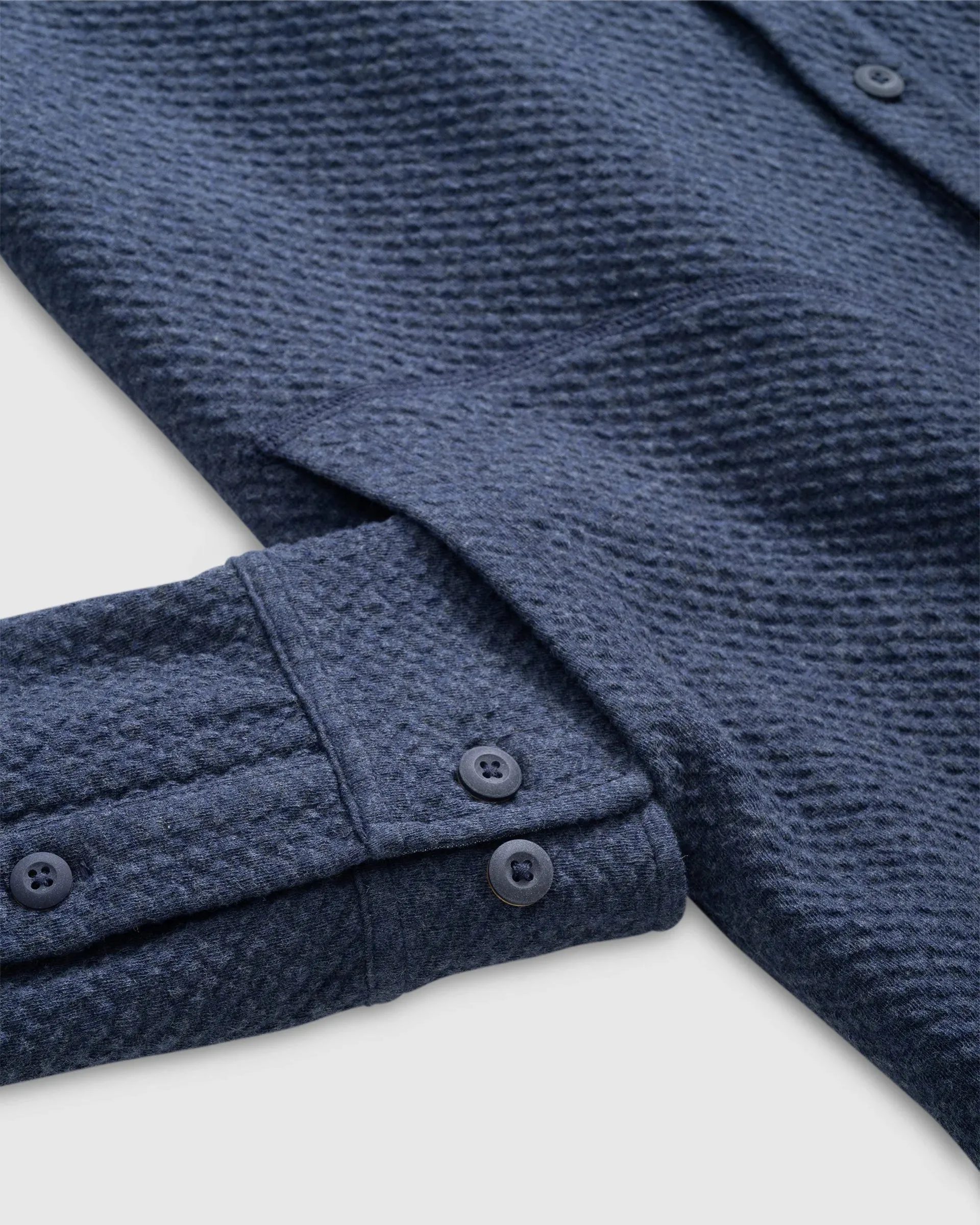 Ruettiger Knit Shacket in Indigo by Johnnie-O