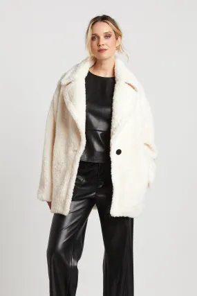 Saskia mid Length Faux Fur Coat