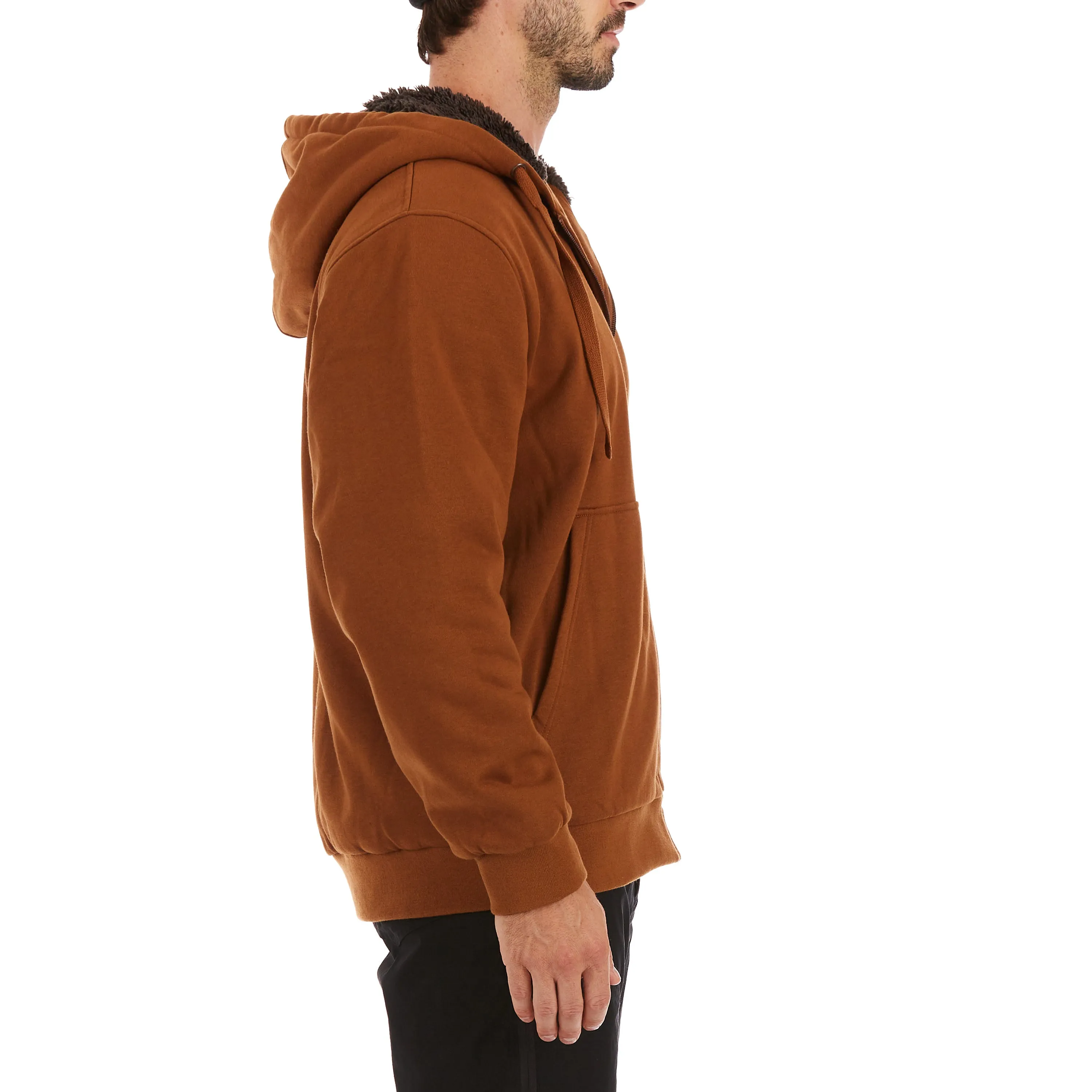 SHERPA-LINED FLEECE JACKET