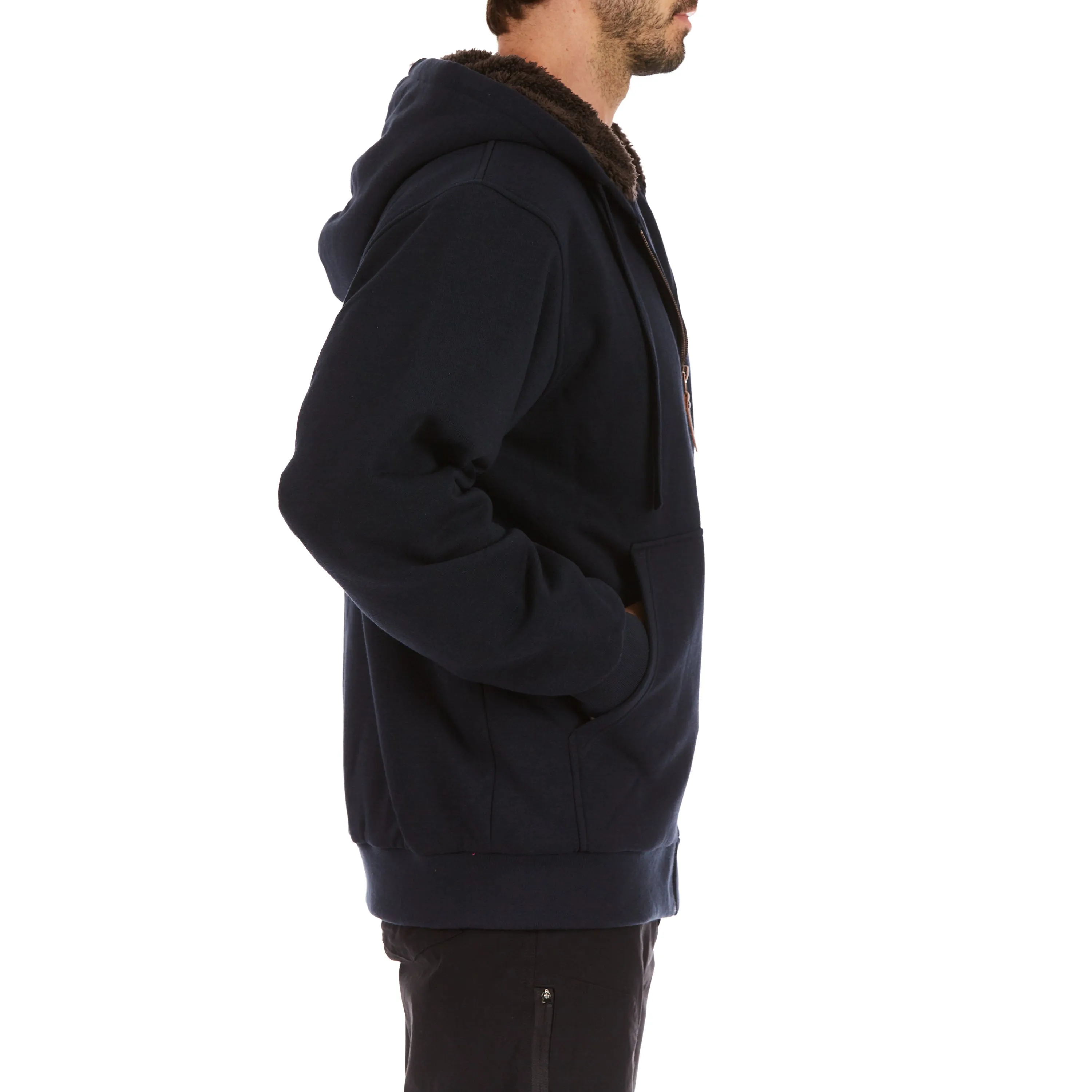 SHERPA-LINED FLEECE JACKET