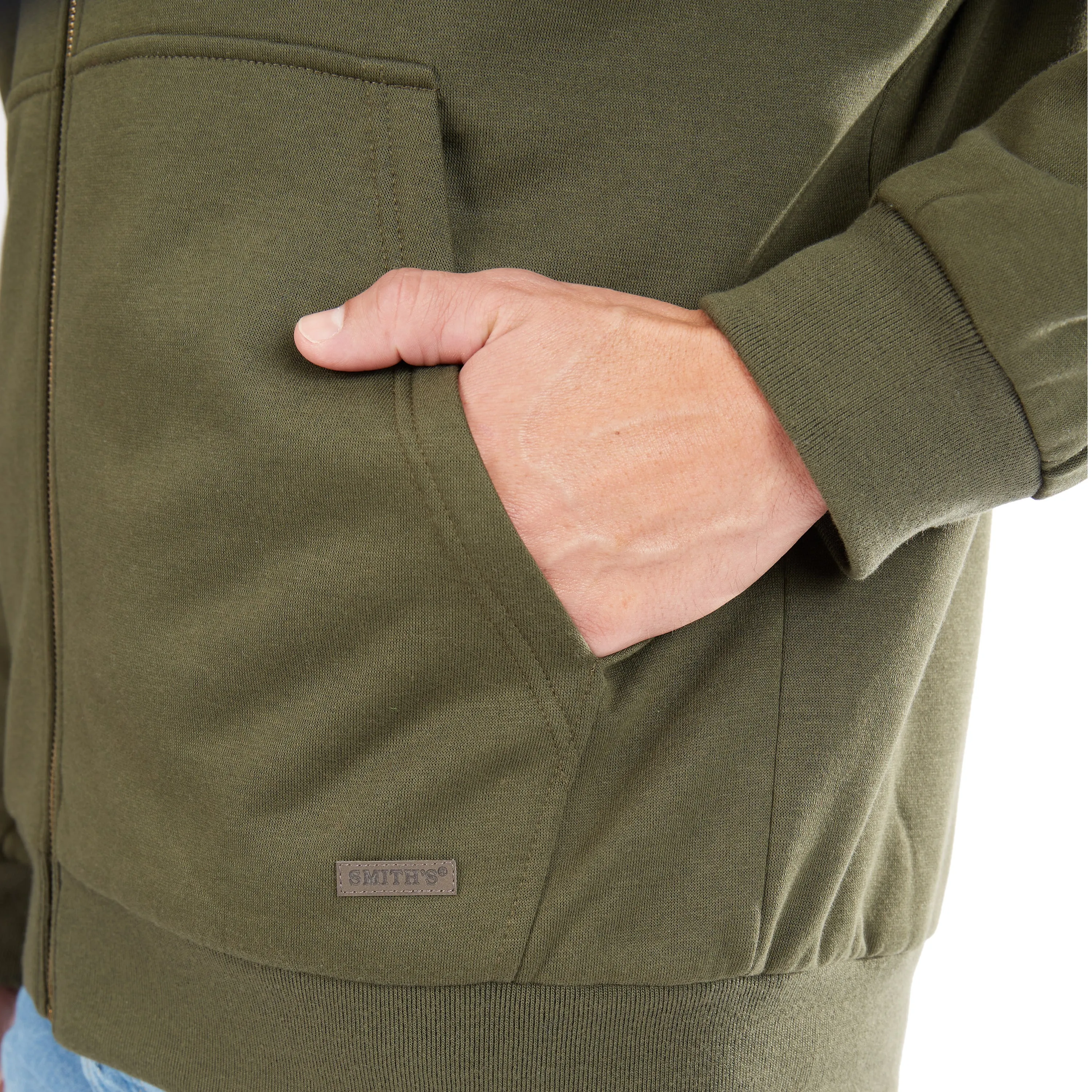 SHERPA-LINED FLEECE JACKET