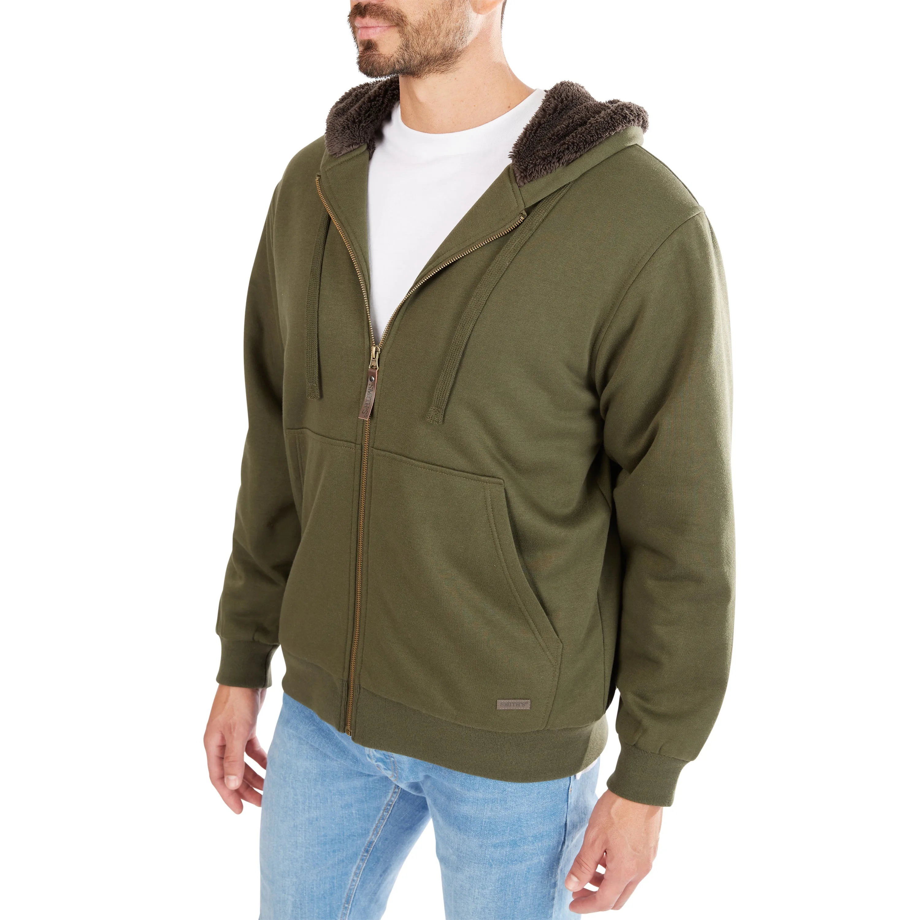 SHERPA-LINED FLEECE JACKET