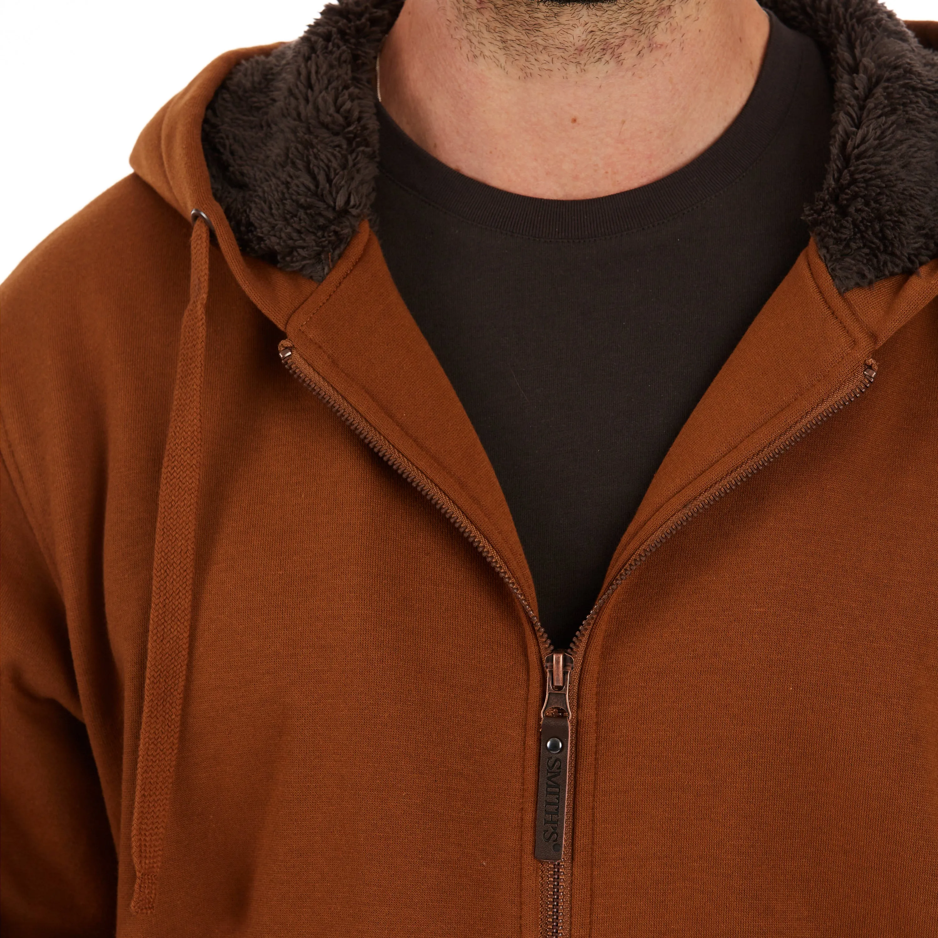 SHERPA-LINED FLEECE JACKET