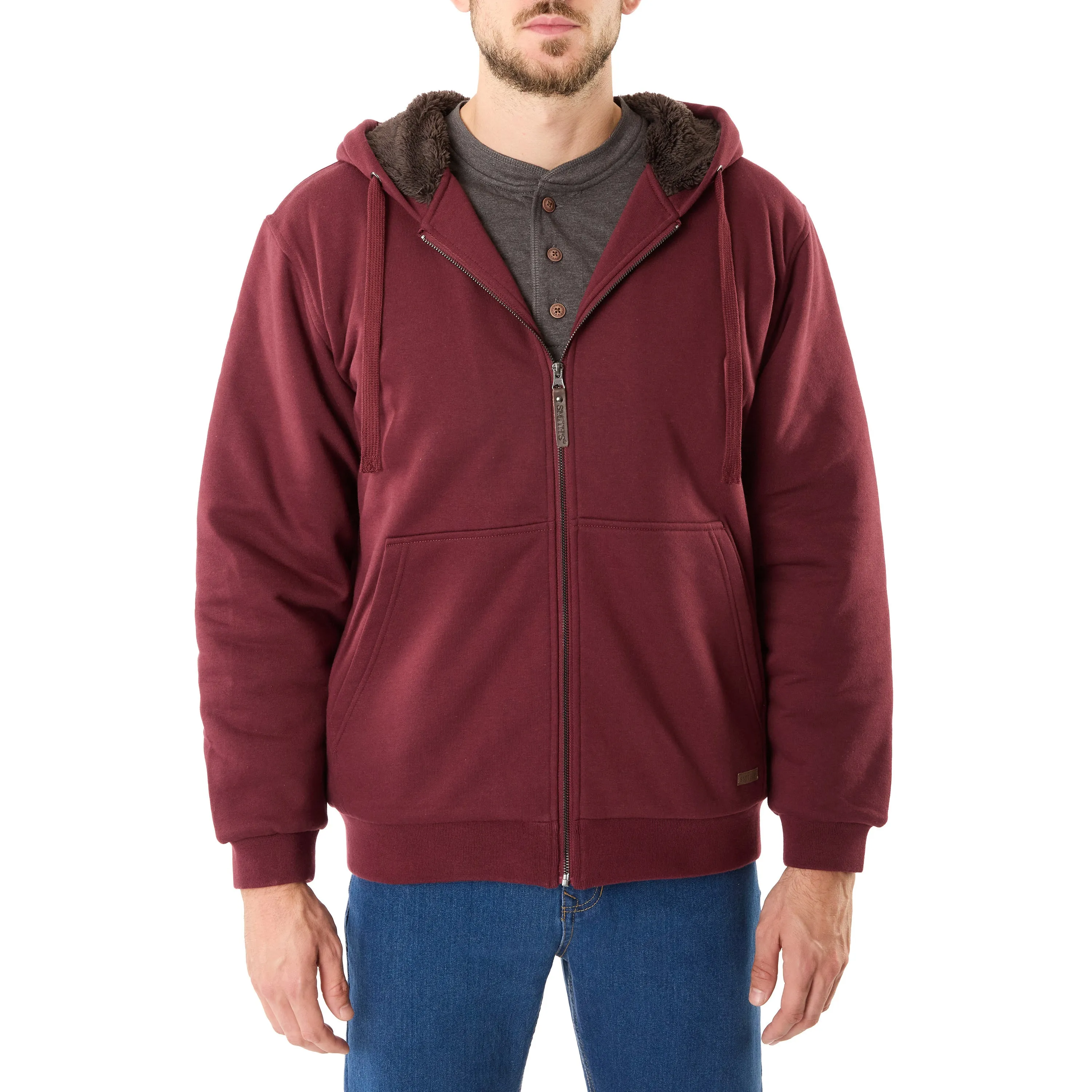 SHERPA-LINED FLEECE JACKET