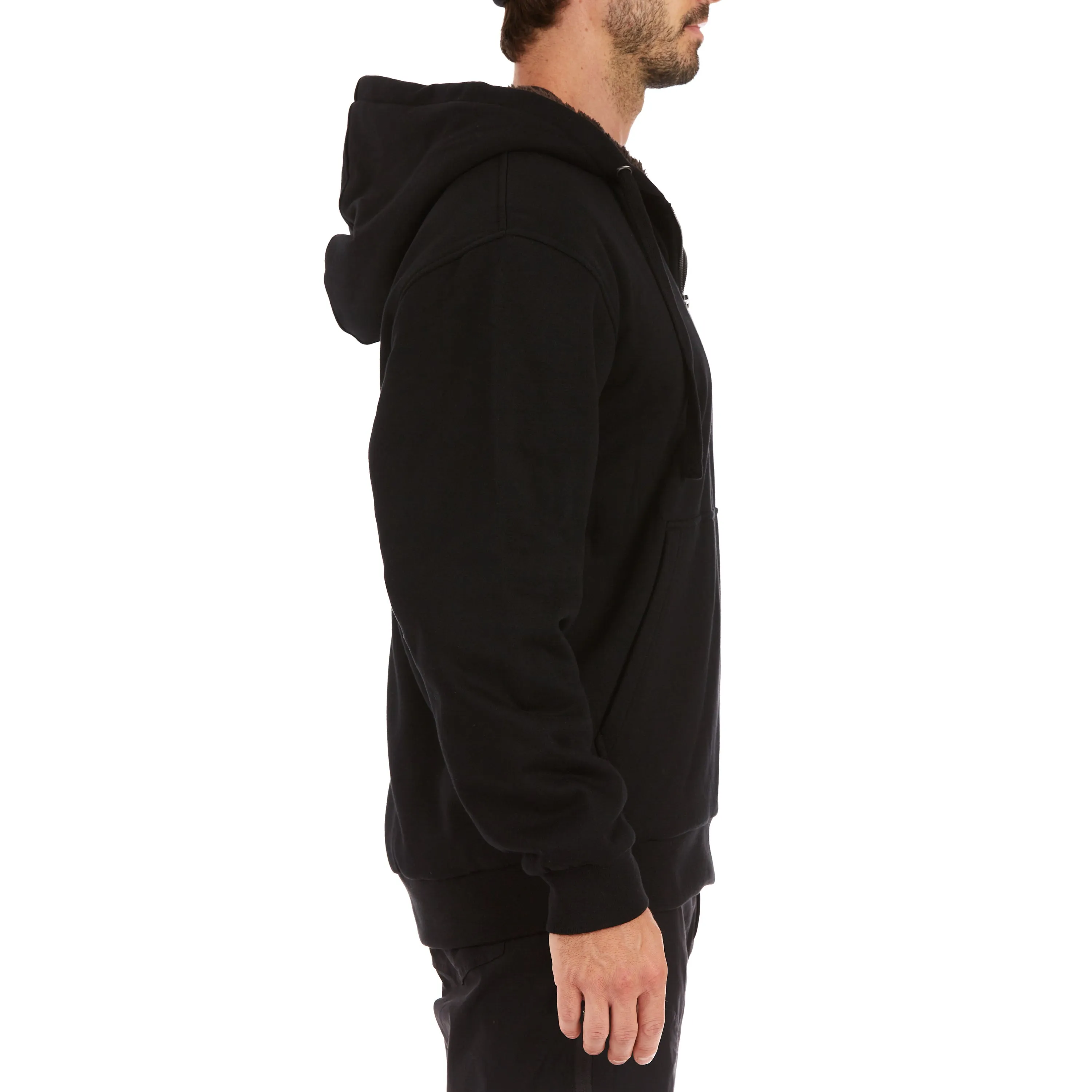 SHERPA-LINED FLEECE JACKET