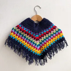 Shorties Kids Poncho - Navy