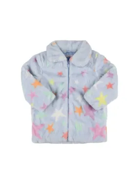 Stella McCartney Kids   Stars recycled poly faux fur coat 