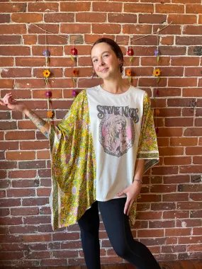 Stevie Nicks Inspired Mystical Retro Floral Poncho