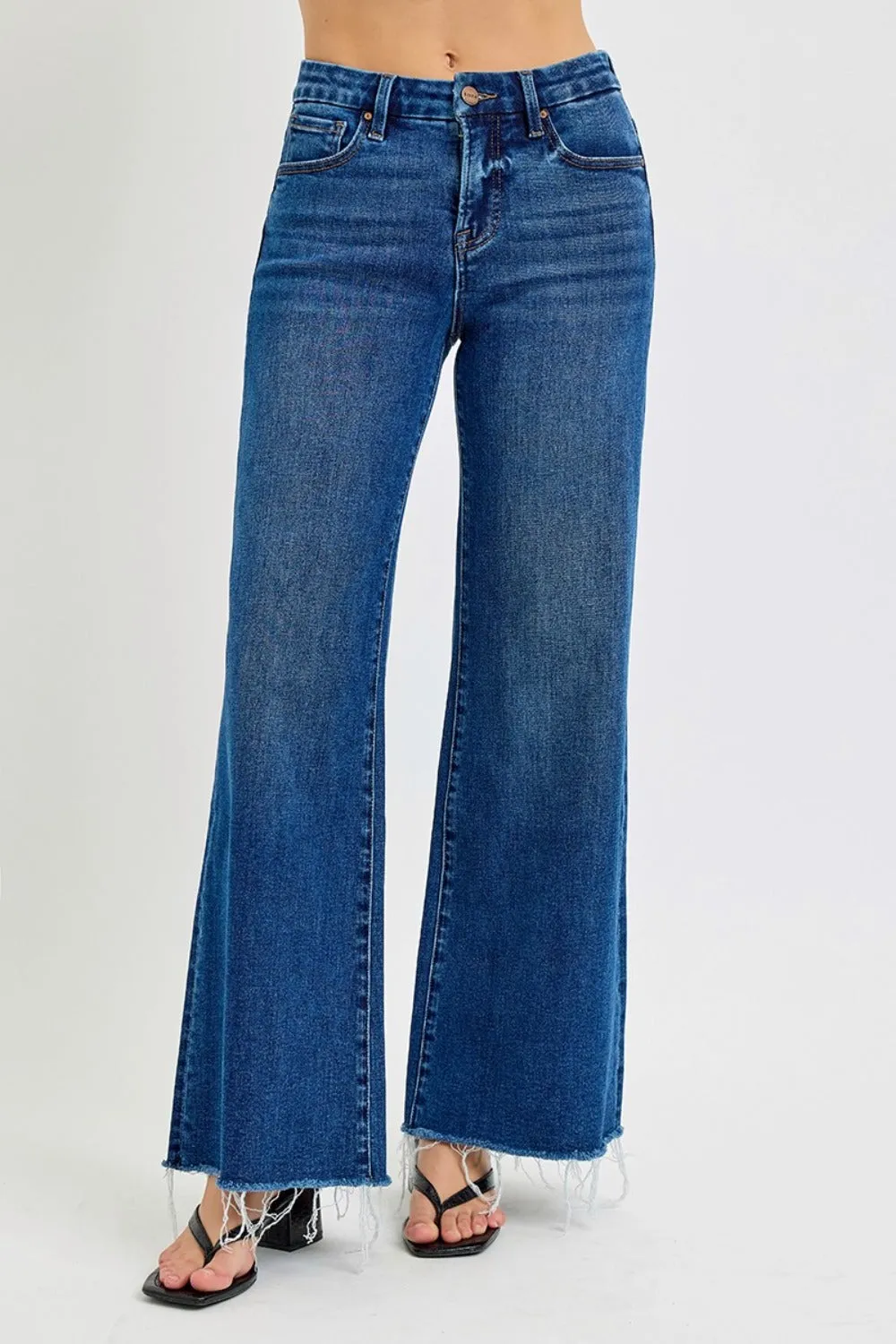 Tallory Tummy Control High Rise Wide Leg Jeans