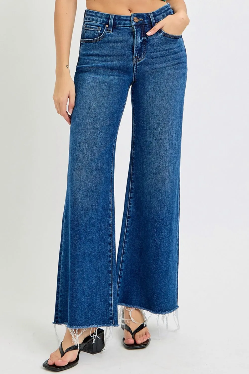 Tallory Tummy Control High Rise Wide Leg Jeans