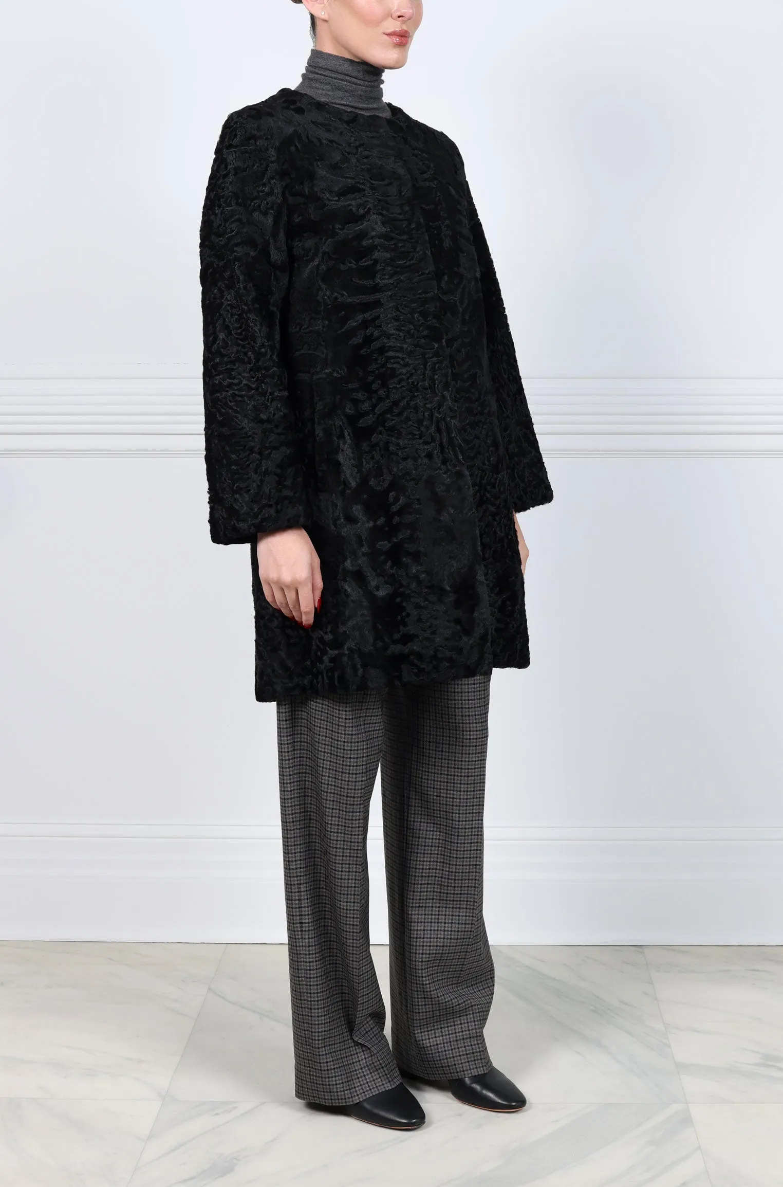 The Linden Swakara Lamb Coat