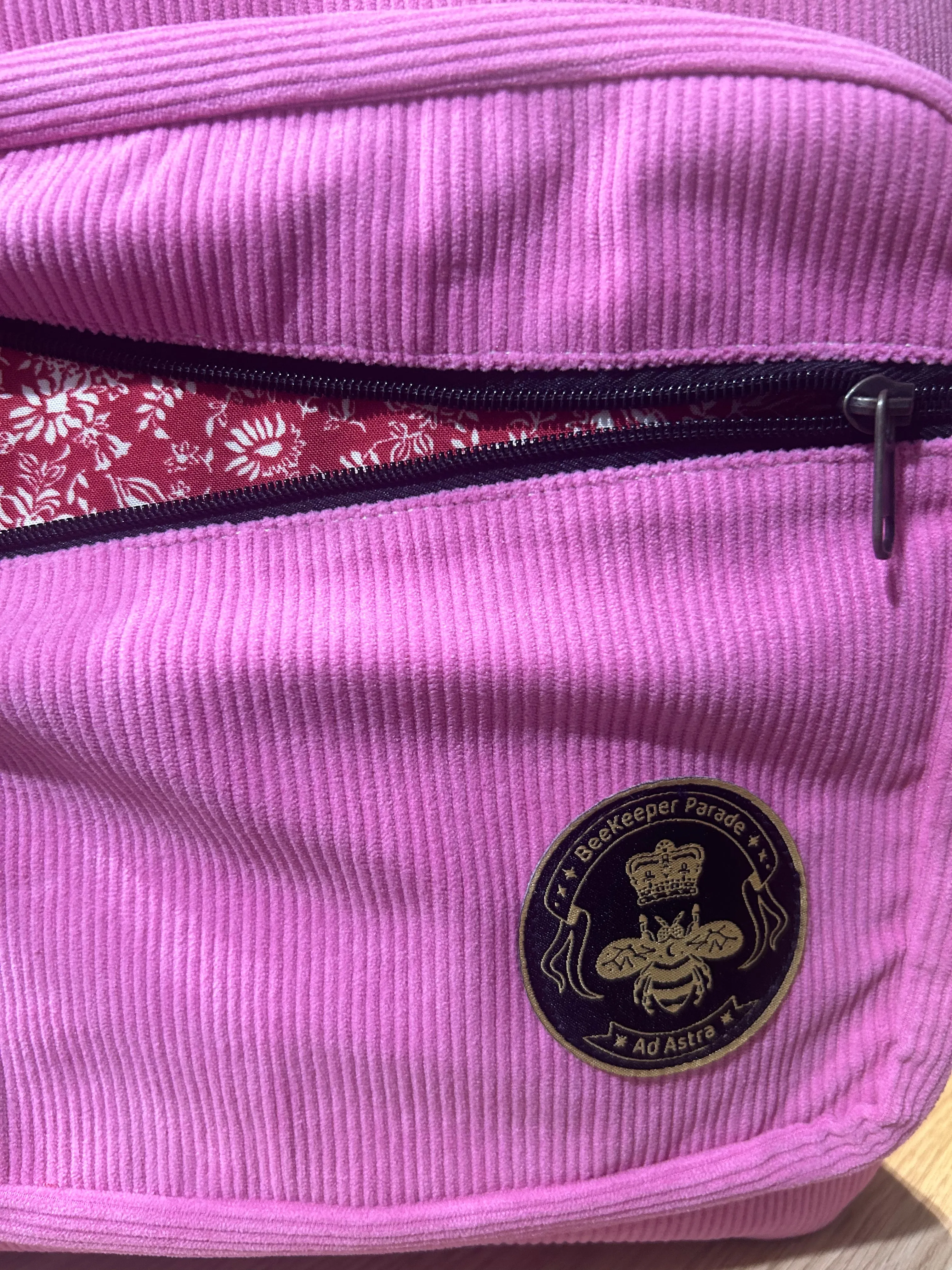 THE PANDA HOT PINK 🔥 CORDUROY Royal BeeKeeper Backpack