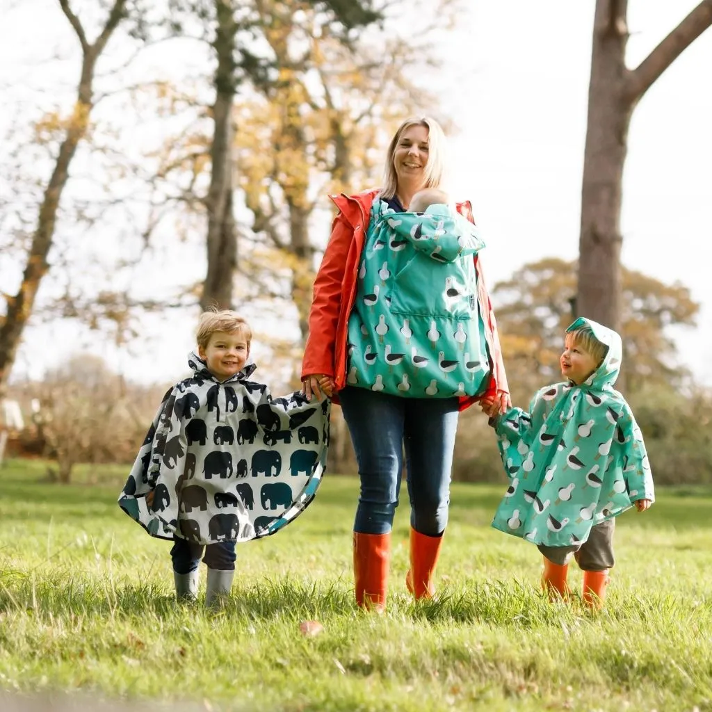 Toddler Ponchos - RETRO RAINBOW