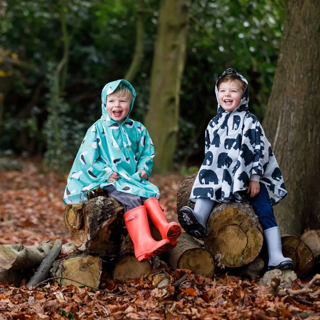 Toddler Ponchos - RETRO RAINBOW