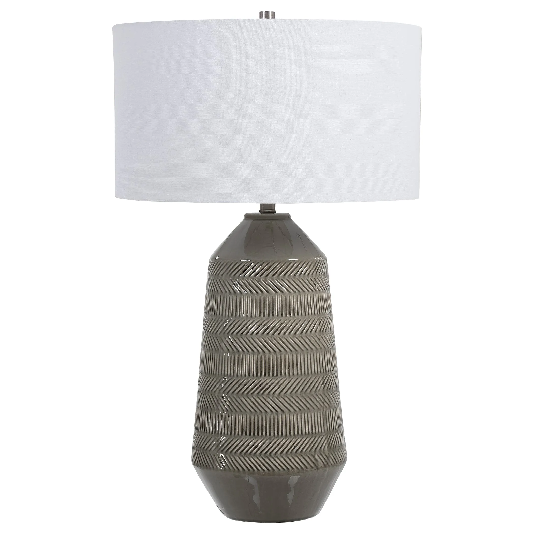 Uttermost Rewind Gray Table Lamp