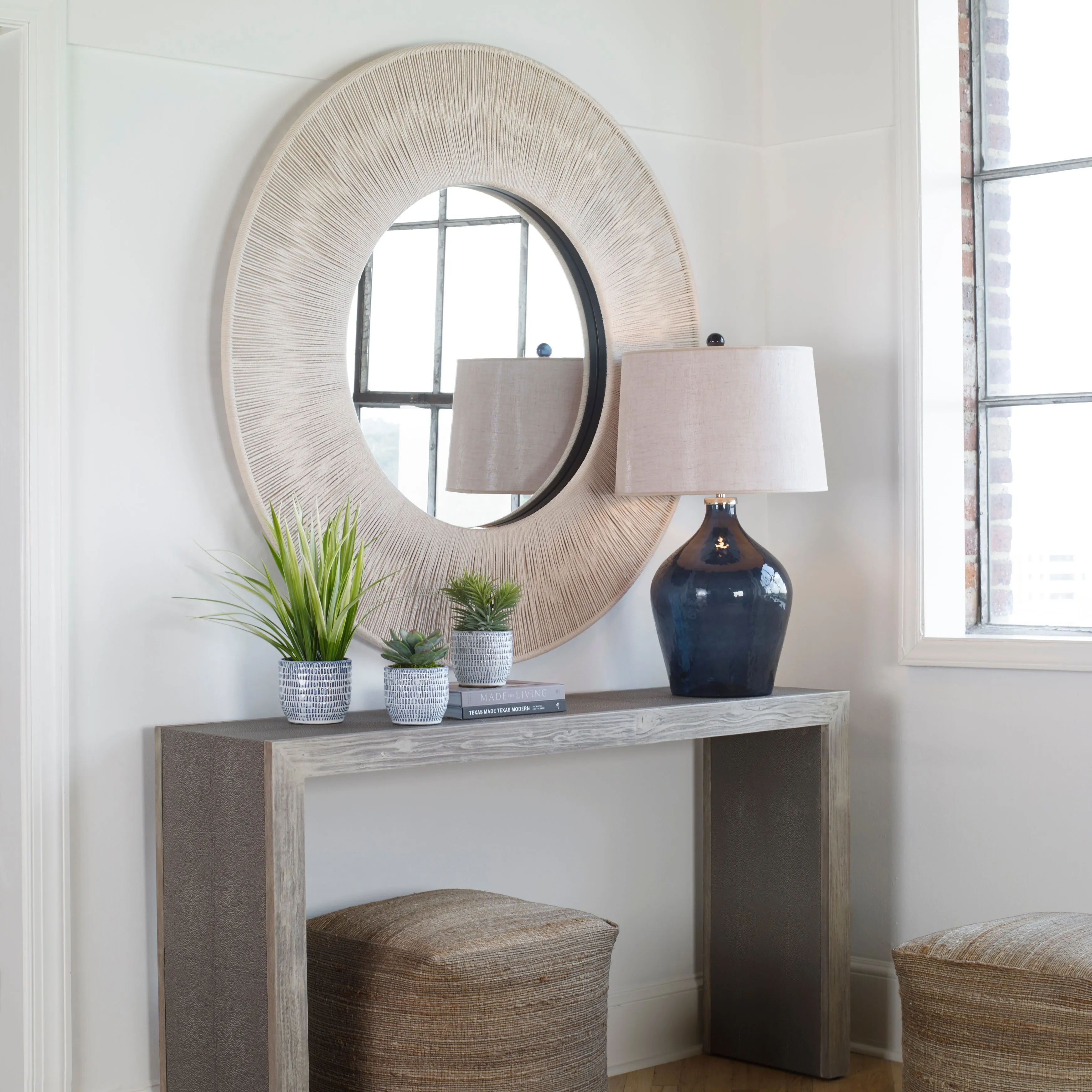 Uttermost Sailor's Knot Round Mirror