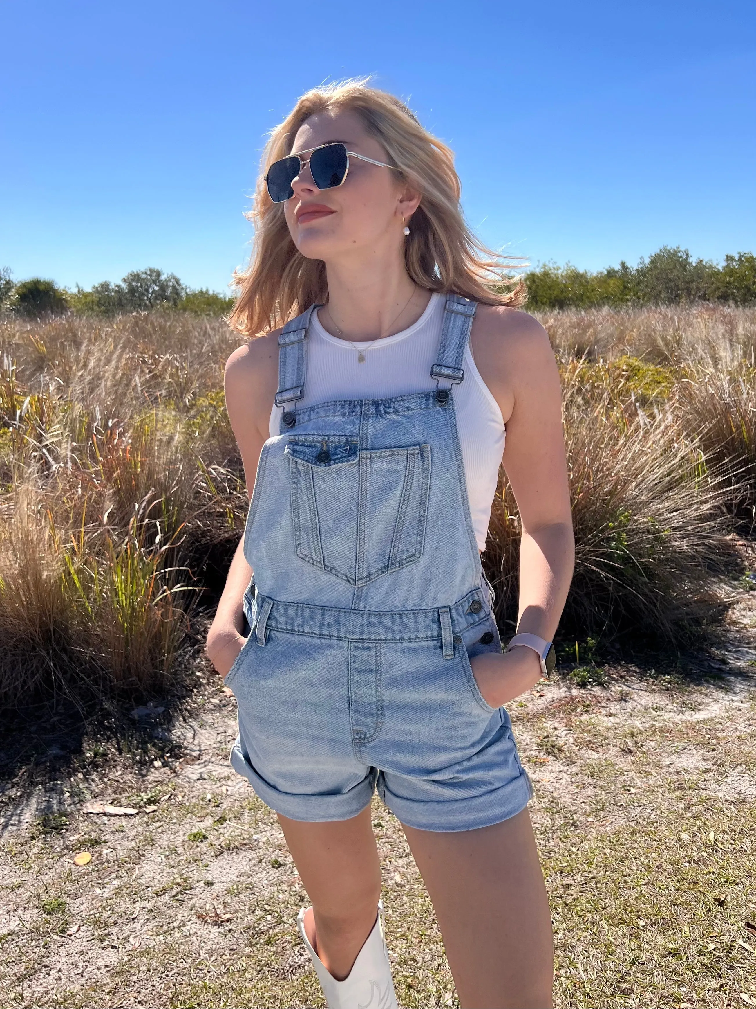 WILDER DENIM SHORTALLS