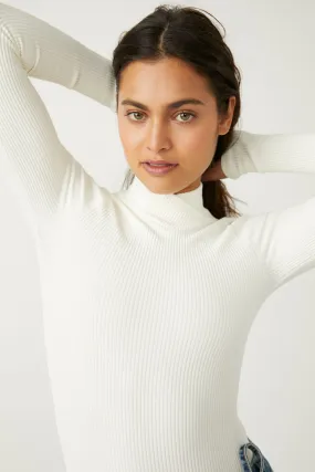 XYZ Recycled Turtleneck Bodysuit Ivory