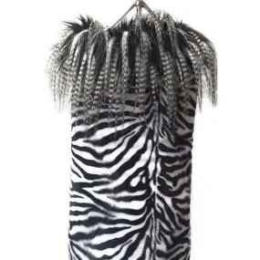 Zebra Faux Fur Unisex Dog Coat