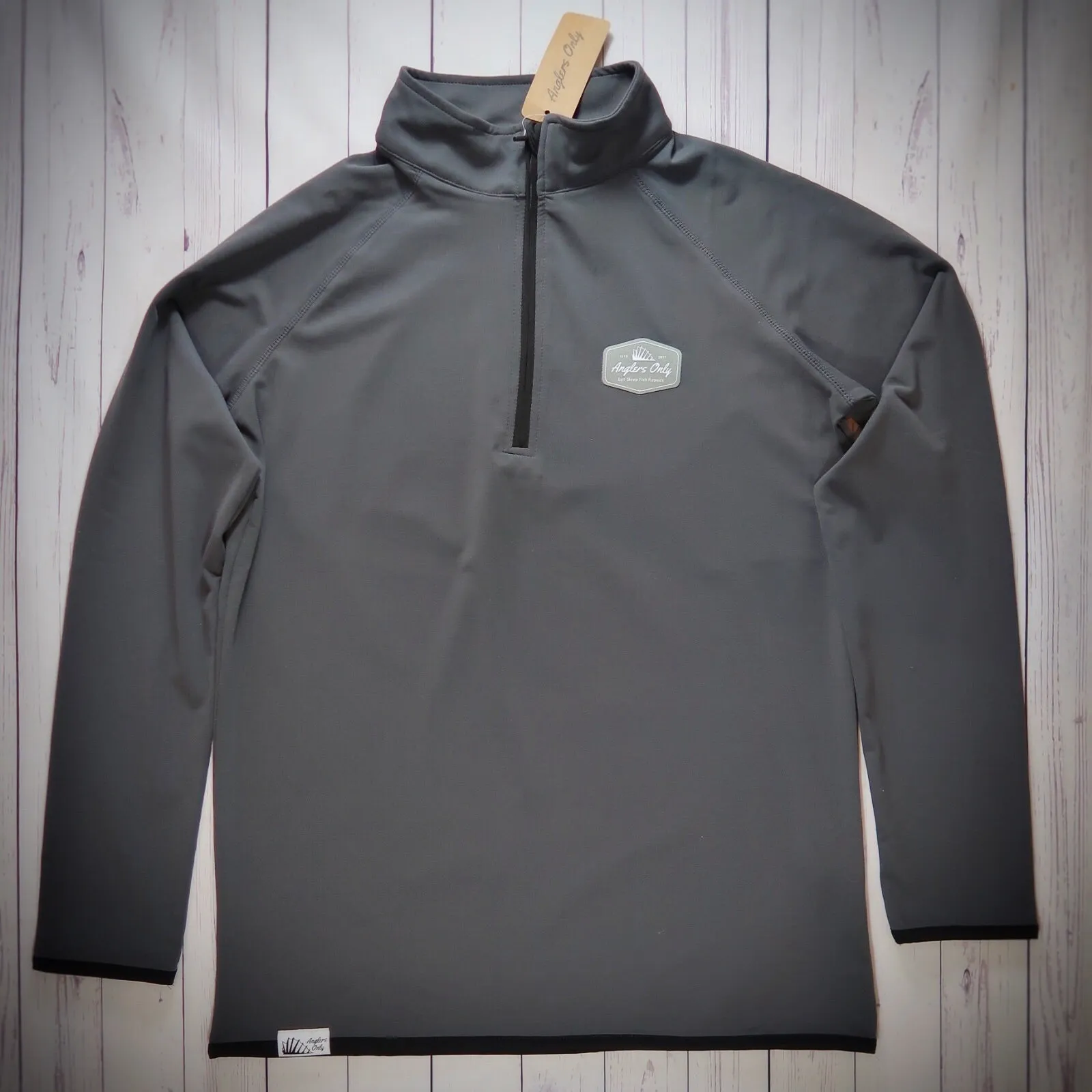 'Zip Shield' Fishing Top - Charcoal